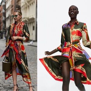 Zara Multicolor Midi Dress